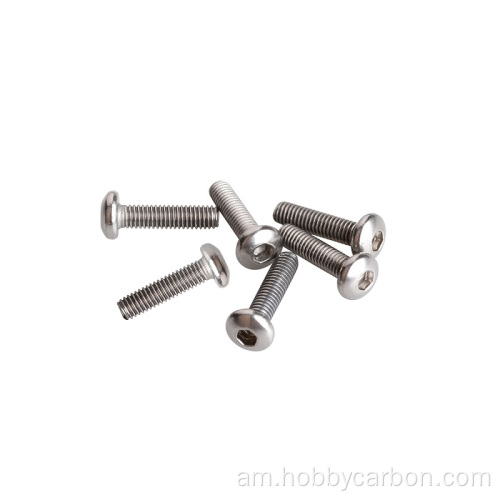 Amazone ከፍተኛ ጥራት ክብ hex Titanium Screw M5